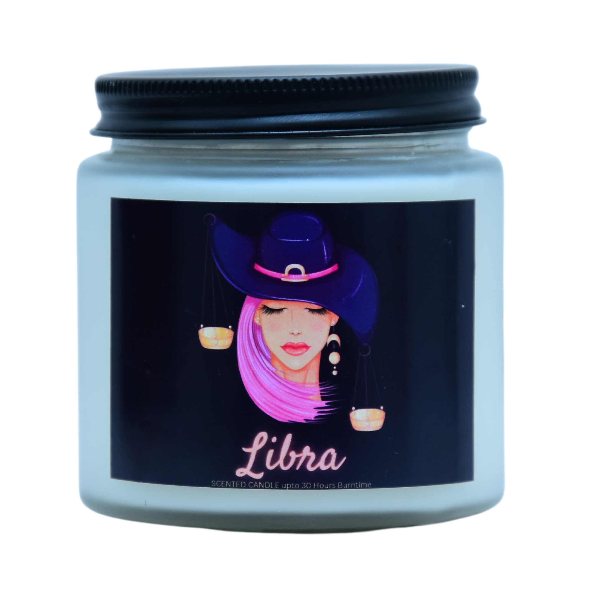 libra zodiac candle