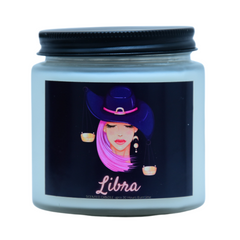 libra zodiac candle