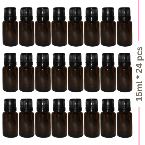 15ml Amber glass bottles / amber glass bottles 15ml with leak proof inner cap Cap