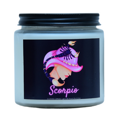 Scorpio zodiac candle