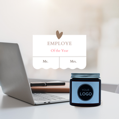 Personalized Candle for corporate gifts: Corporate Logo Soy Wax Candle Gift, Employee Gift, Client Gift, Employee appreciation gifts