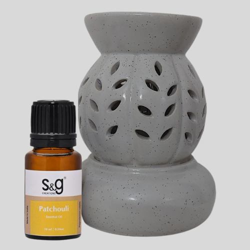 DIY Ceramic Oil Diffuser Electric with Patchouli Essential Oil 10ml 