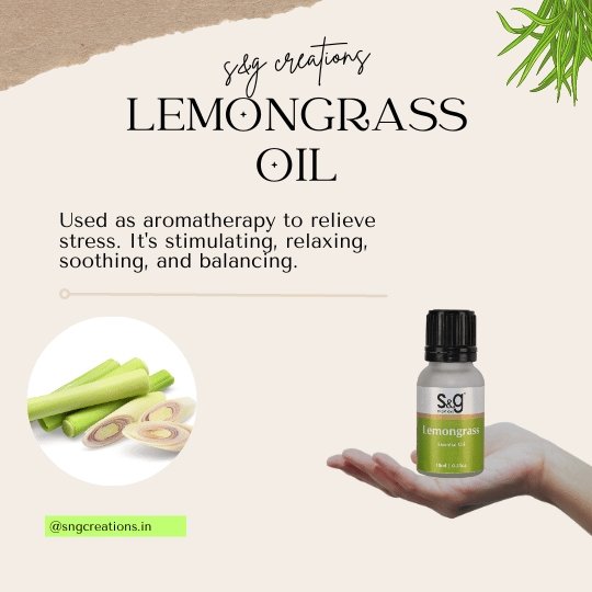 Lemongrass Essential Oil 15ml - SNGCREATIONS