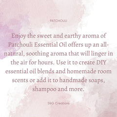 Patchouli Essential Oil 15ml - SNGCREATIONS